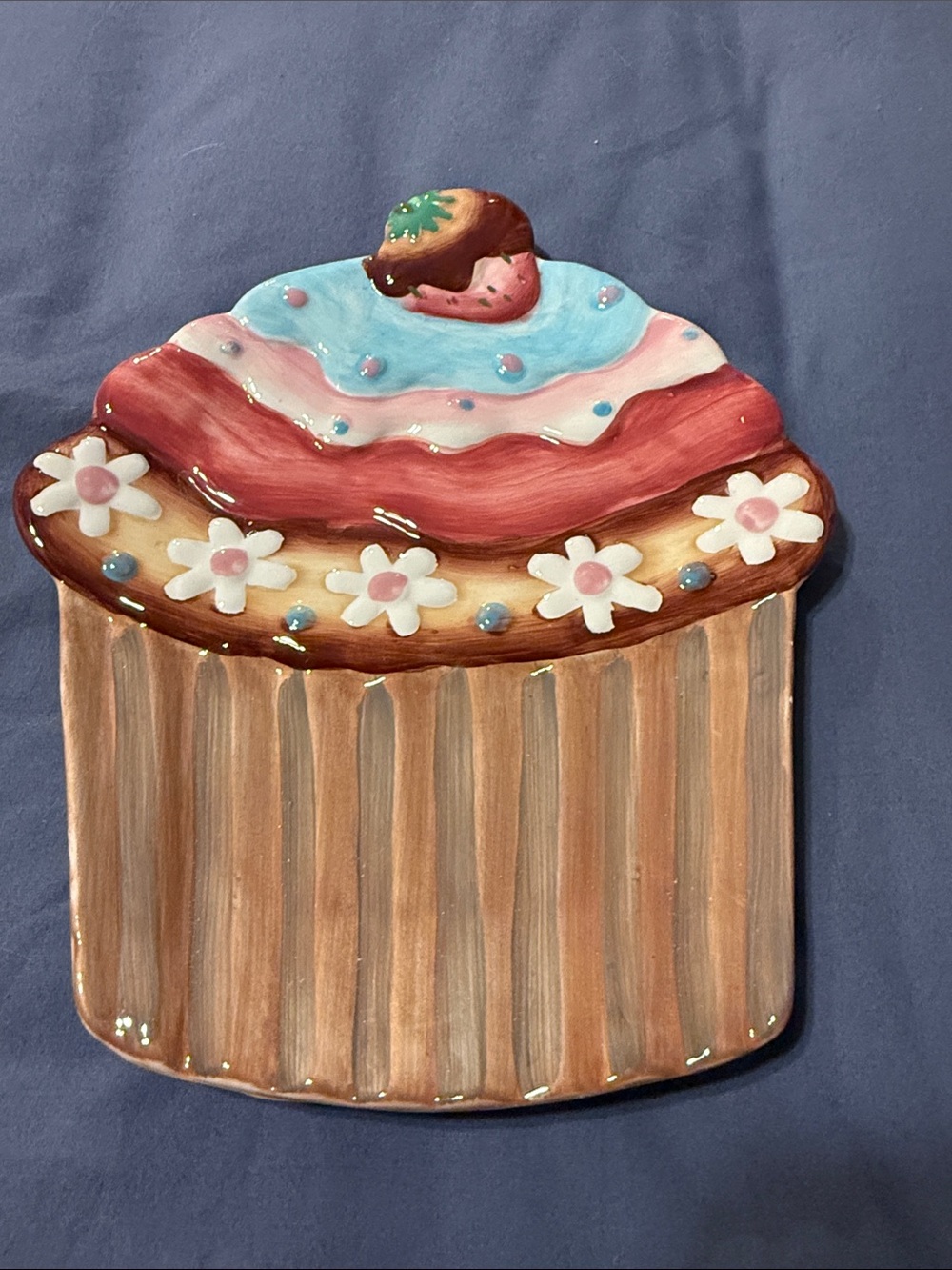 Certified International "Celebrate" Sue Zipkin ceramic & hand-painted plate.